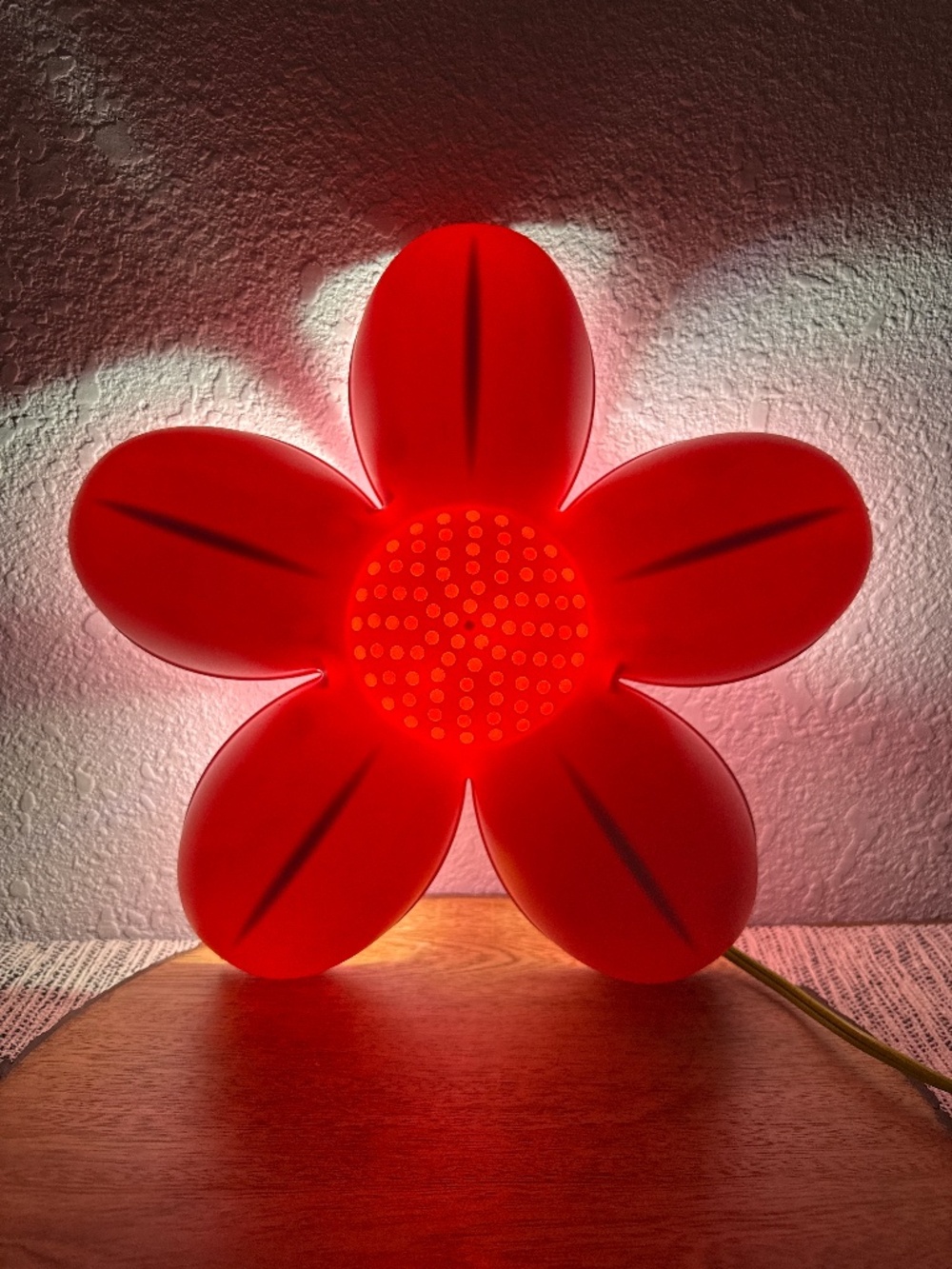 IKEA Smila Blomma Light Pink Flower Wall Lamp Night Light Hanging